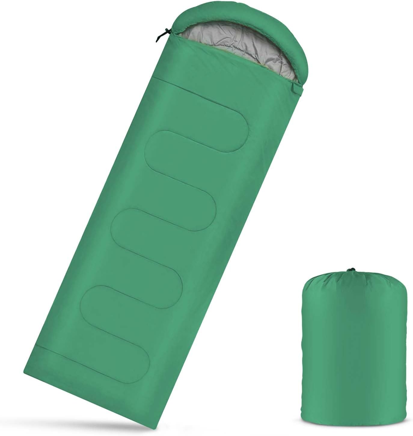 51CC2PIGRrL._AC_SL1500_.jpg Sleeping Bags Portable Waterproof Camping Sleeping Bag for Adults Kids 4 Seasons Cold Weather or Warm Backpacking Hiking Mountaineering Indoor Outdoor Use - Image 1