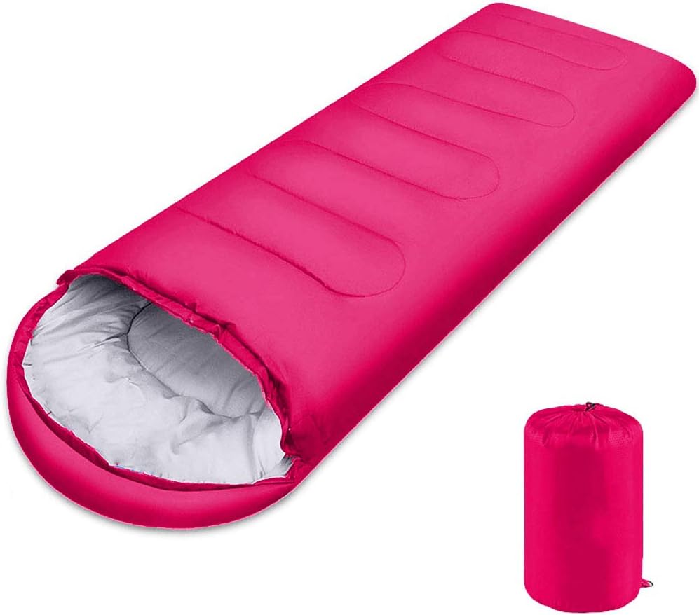 51ZCUTm5MNL._AC_SL1000_.jpg Sleeping Bag, Lightweight 3 Season Weather Sleep Bags for Kids Adults Girls Women, Microfiber Filled 5-20 Degree for Backpacking/Hiking/Camping/Mountaineering with Compression Sack - Image 1