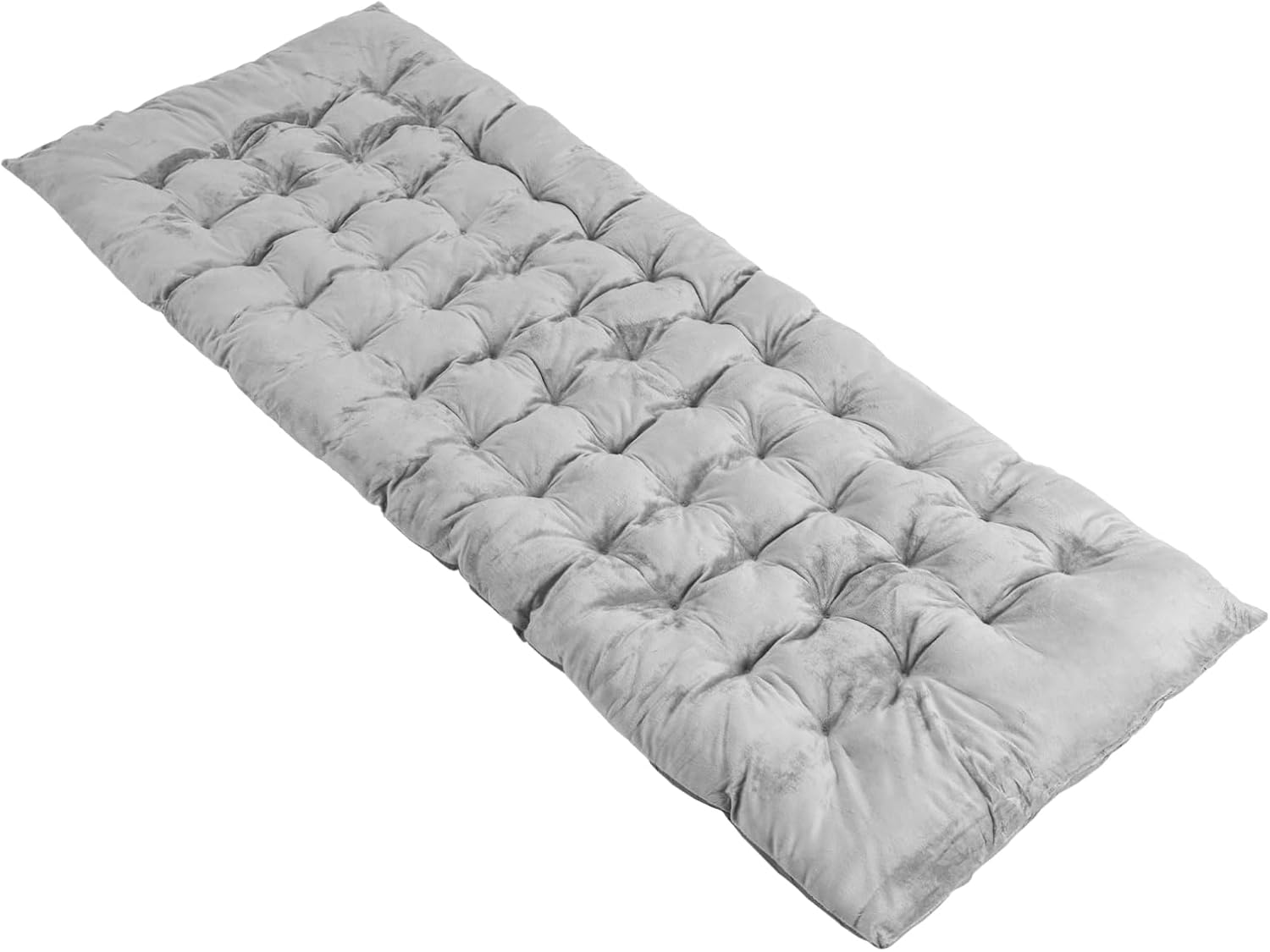 61u0nVJ846L._AC_SL1500_.jpg Camping Cot Mattress, Sleeping Cot Pad with Soft and Breathable Crystal Velvet, 75” x 27.5” Lightweight Comfortable Camping Cot Pad for Outdoor Hiking Vacation Traveling - Image 1