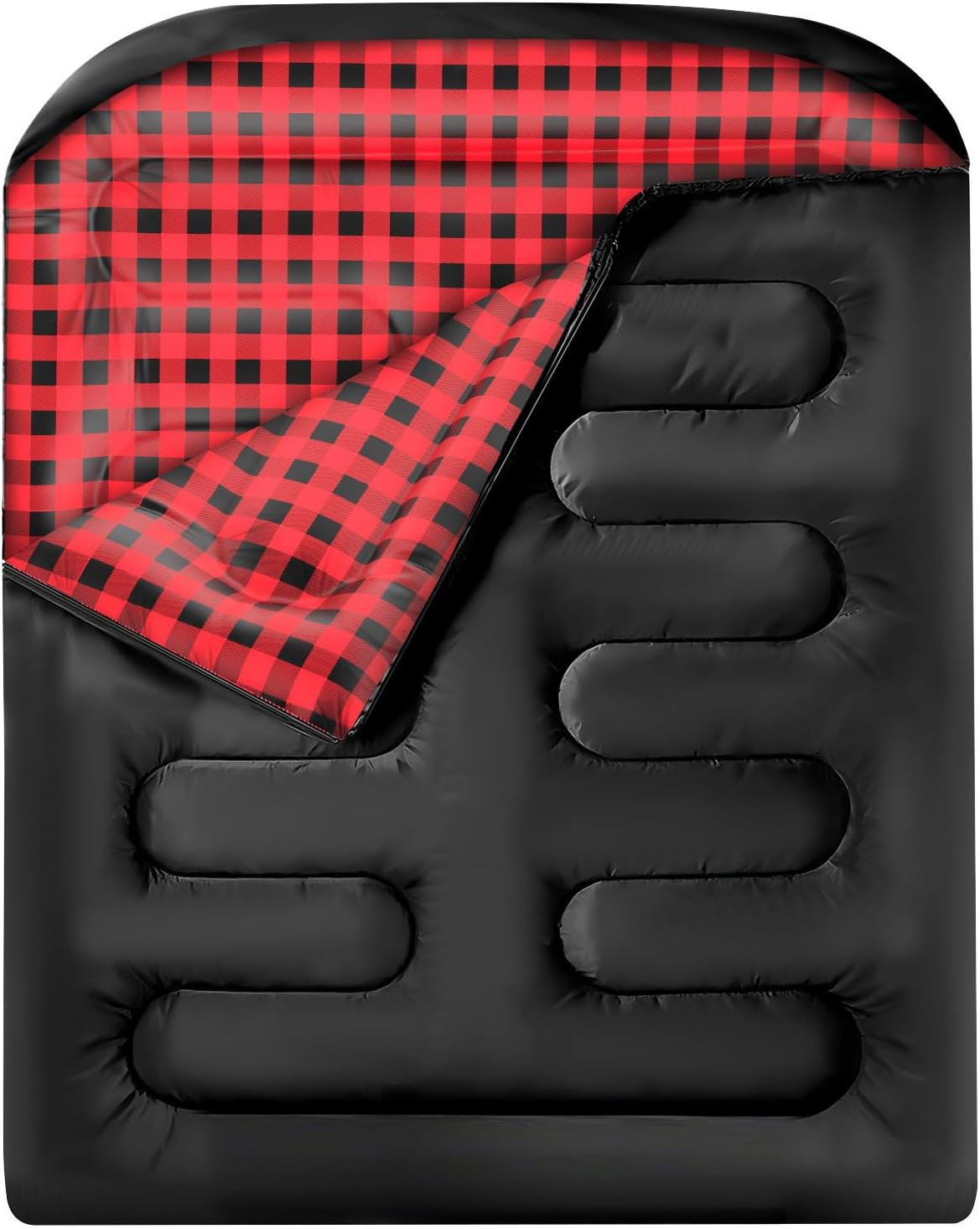 71kdQKB8L._AC_SL1500_.jpg Double Sleeping Bags for Adults, Queen Size 2 Person All Season for Warm & Cold Weather | Fits Kids 10-12 (Girls & Boys) - Lightweight & Waterproof Camping Essentials for Hiking, - Image 1