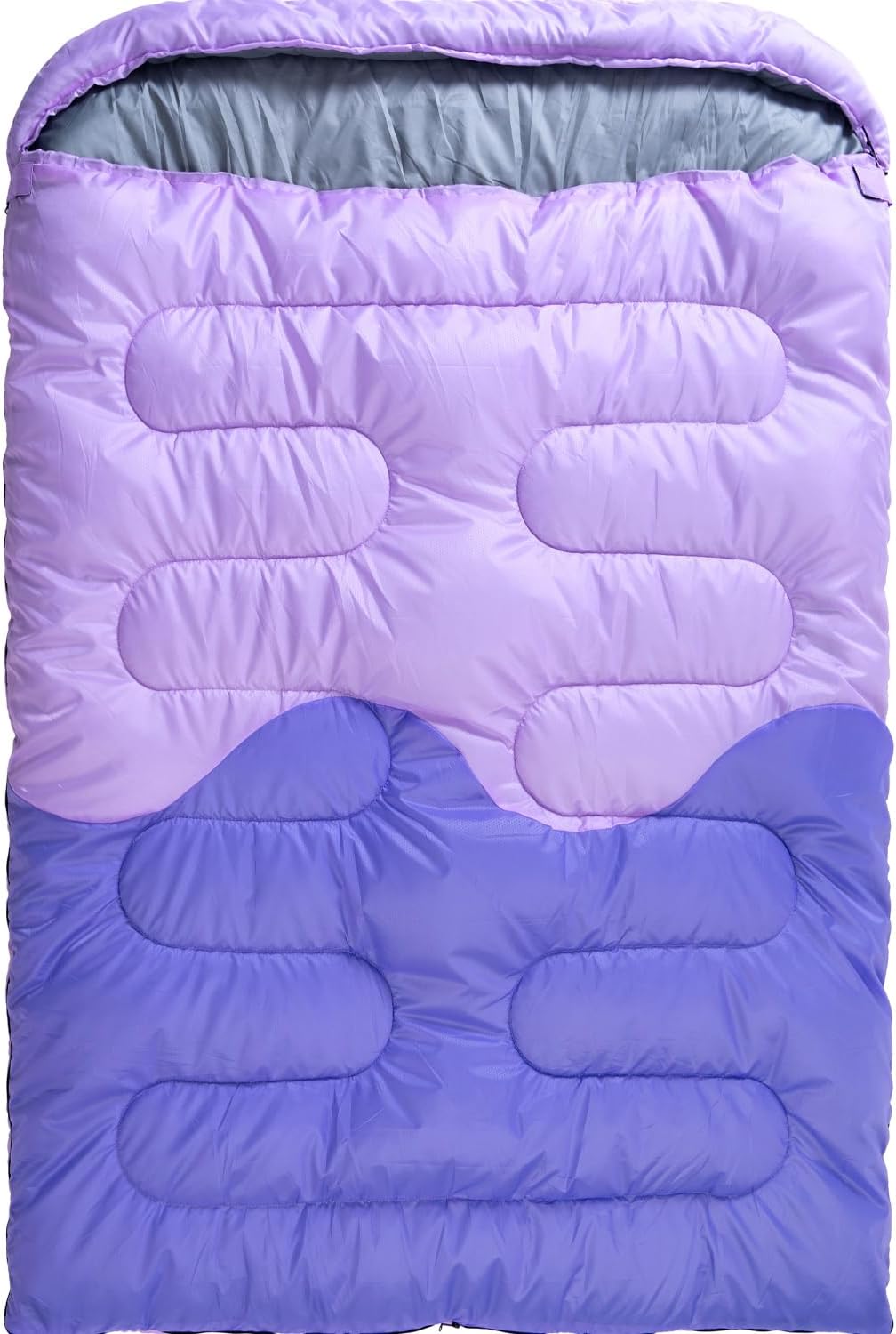 71o5zoL2cjL._AC_SL1500_.jpg Sleeping Bag - Double Camping Sleeping Bags 2 Person for Adults Kids Boys Girls for Hiking Backpacking - Warm Cold Weather Lightweight Portable with Compression Bag for Indoors Outdoors Activities - Image 1