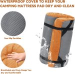 Memory Foam Camping Mattress Pad,Portable Sleeping Pad for Adult,Waterproof Cot Mattress,Roll Up Floor Mattress,Foldable Backpacking Travel Bed for Hiking,Guest Bed - Image 2